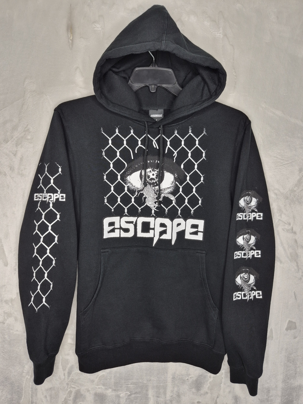 Insomniac EDM Escape Halloween Festival Lineup Hoodie Black Mens Small